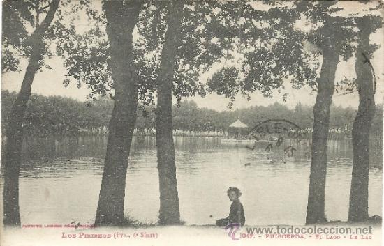 Postales: GERONA PUIGCERDA EL LAGO ESCRITA - Foto 1
