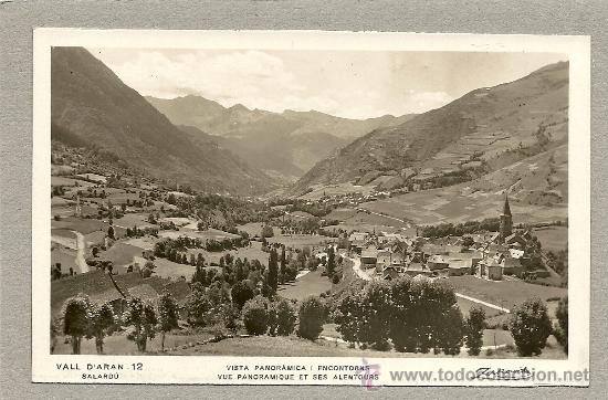 Postales: VALL D' ARAN N&ordm; 12, SALARDU VISTA PANORAMICA, EDICIONES ZERKOWITZ