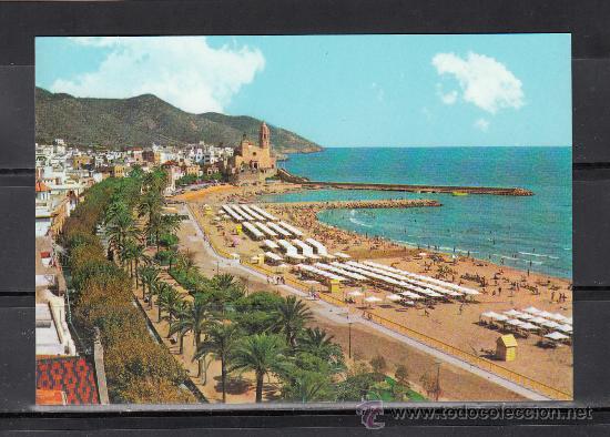 Postales: N&ordm; 69. SITGES. PLAYA DE ORO - Foto 1
