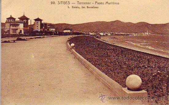 Postales: sitges - terramar - paseo maritimo - Foto 1