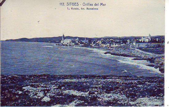 Postales: sitges - orillas del mar - Foto 1