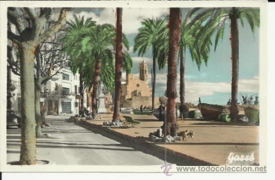 Postales: BARCELONA SITGES  PASEO RIBERA ESCRITA - Foto 1