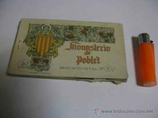 Postales: Colecci&oacute;n de postales de Monasterio de Poblet, block n&ordm;5, no est&aacute; completo falta 3 postales.