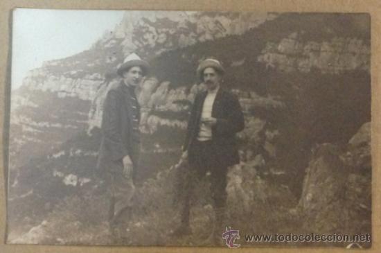 Postcards: EXCURSI&Oacute; A MONTSERRAT. ANY 1908. Excursionistes.