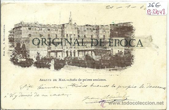 Postcards: (PS-31048)POSTAL DE ARENYS DE MAR-ASILO DE POBRES ANCIANOS