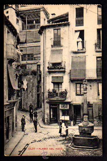 Postales: Olot. Pla&ccedil;a del Angel.. No circulda. - Foto 1