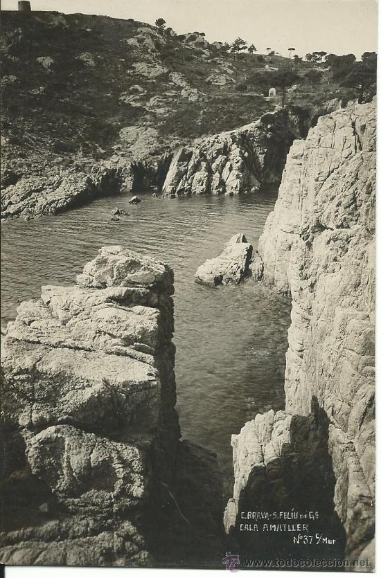 Postales: SANT FELIU DE GUIXOLS.-CALA AMATLLER.-COLECCION MUR N&ordm; 37