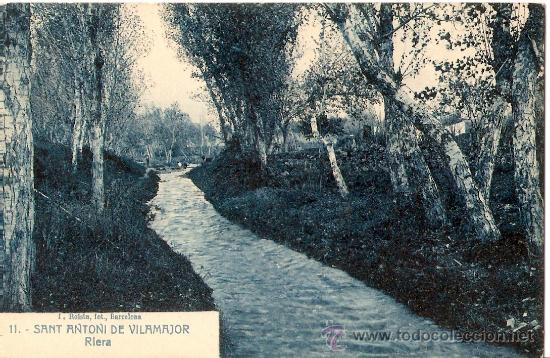 Postales: POSTAL SANT ANTONI DE VILAMAJOR RIERA - Foto 1
