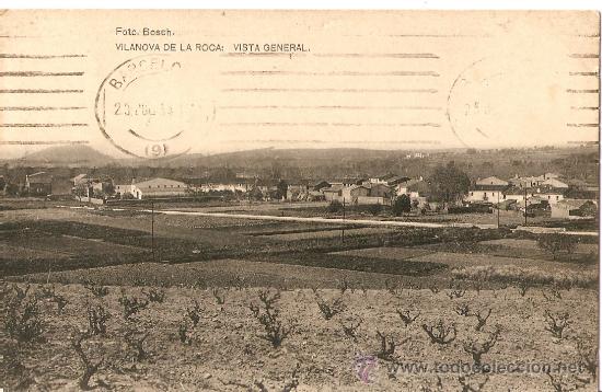 Postales: POSTAL VILANOVA DE LA ROCA VISTA GENERAL - Foto 1