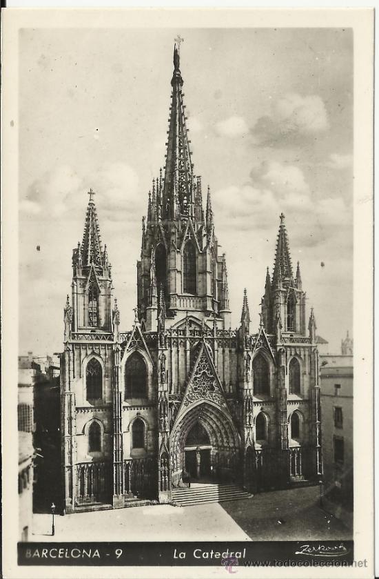 Postales: BARCELONA CATEDRAL SIN ESCRIBIR - Foto 1