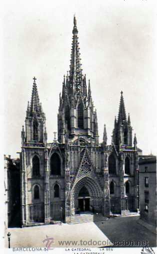 Postales: POSTAL BARCELONA LA CATEDRAL - Foto 1