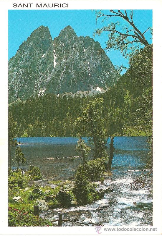 Postales: PARQUE NACIONAL DE SANT MAURICI, DELS ENCANTATS 2.738 m., LLAC SANT MAURICI - EDICIONES SICILIA