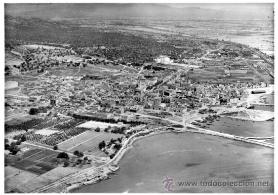 Postales: san carlos de la r&aacute;pita. 1 vista a&eacute;rea. e figols