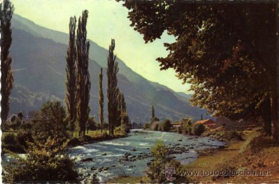 Postales: 5052. PIRINEOS DE LERIDA. EL VALLE DE ARAN. ALREDEDORES DE L&Eacute;S.