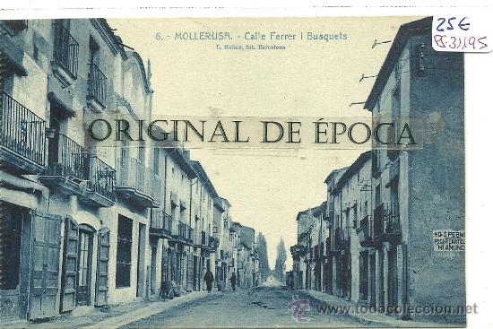 Postcards: (PS-31195)POSTAL DE MOLLERUSA-CALLE FERRER I BUSQUETS