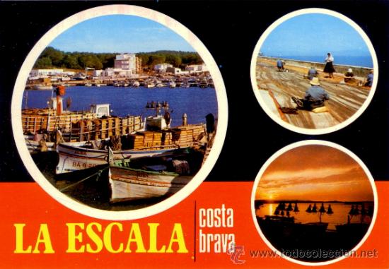 Postkarten: L'Escala - Empord&agrave; - Postal diversas vistas 1973