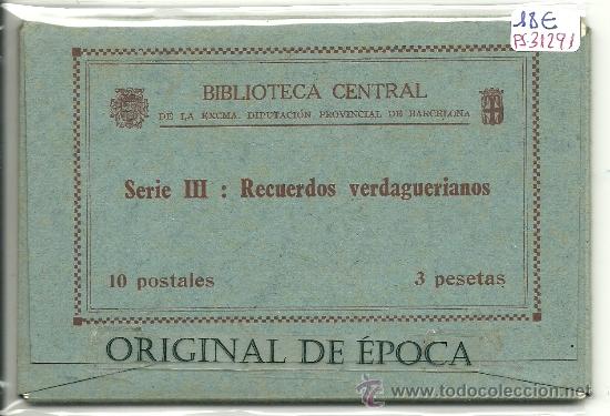 Postcards: (PS-31291)BLOCK 10 POSTALES FOLGAROLAS-SERIE III.RECUERDOS VERDAGUERIANOS