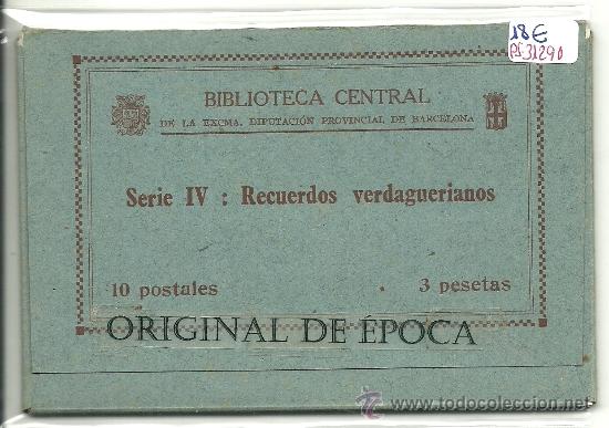 Postcards: (PS-31290)BLOCK 10 POSTALES FOLGAROLAS-SERIE IV.RECUERDOS VERDAGUERIANOS