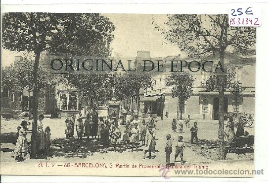 Cartes Postales: (PS-31342)POSTAL DE BARCELONA-S.MARTIN DE PROVENSALS.RAMBLA DEL TRIUNFO