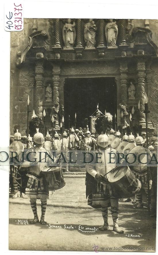 Postcards: (PS-31375)POSTAL FOTOGRAFICA DE MOYA-SEMANA SANTA.ELS ARMATS