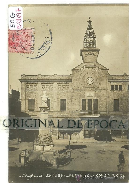 Postkarten: (PS-31397)POSTAL DE FOTOGRAFICA DE SAN SADURNI DE NOYA-PLAZA DE LA CONSTITUCION
