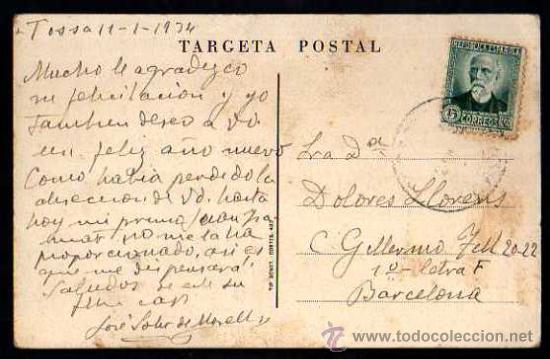Postales: Postal de Tossa.  Circulada 1934 - Foto 2