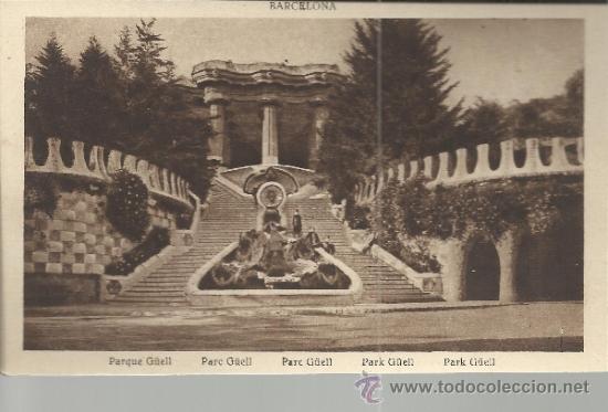Postales: BARCELONA PARQUE GUELL SIN ESCRIBIR - Foto 1