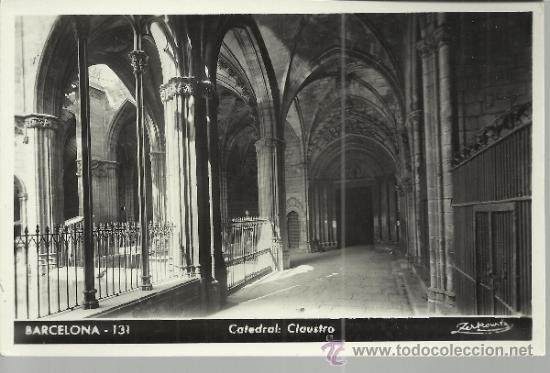 Postales: BARCELONA CLAUSTRO CATEDRAL SIN ESCRIBIR - Foto 1