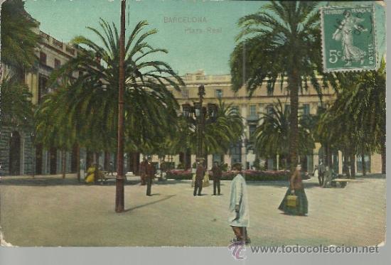 Postales: BARCELONA PLAZA REAL ESCRITA - Foto 1