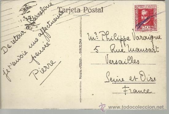 Postales: BARCELONA CATEDRAL ESCRITA CON SELLO - Foto 2