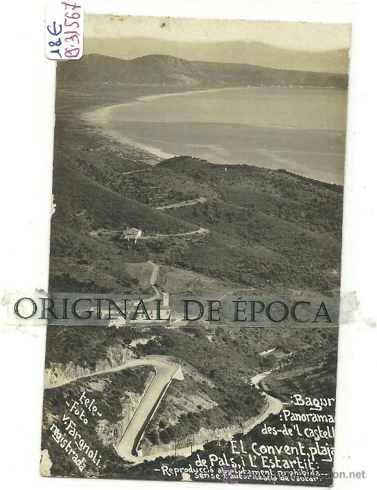 Postkarten: (PS-31567)POSTAL DE FOTOGRAFICA DE BAGUR-EL CONVENT,PLAJA PALS i L&acute;ESTARTIT.V.FARGNOLI