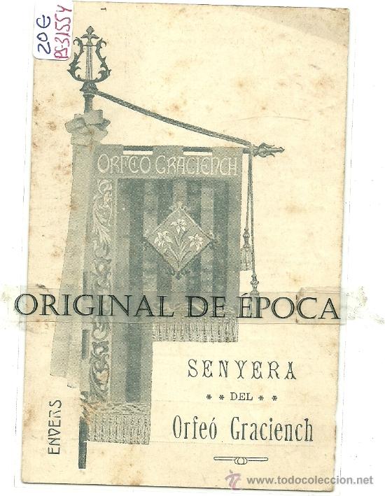 Postcards: (PS-31554)POSTAL DE LA SENYERA DEL ORFEO GRACIENCH