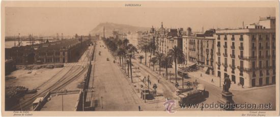 Postales: BARCELONA.- PASEO DE COL&Oacute;N. - Foto 1