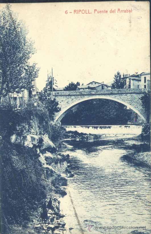 Postales: RIPOLL (GERONA).- PUENTE DEL ARRABAL - Foto 1