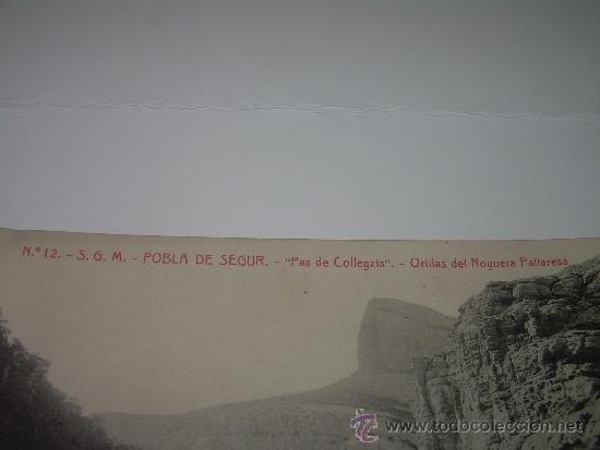 Postales: ANTIGUA POSTAL.........POBLA DE SEGUR. - Foto 2