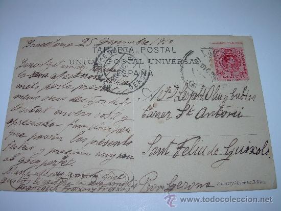 Postales: ANTIGUA POSTAL.......BARCELONA. - Foto 3