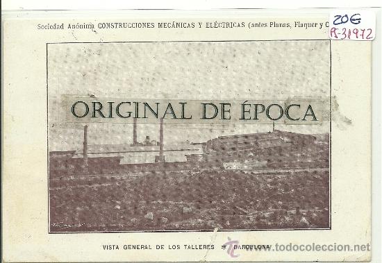 Postcards: (PS-31972)POSTAL DE BARCELONA-SOCIEDAD ANONIMA CONSTRUCCIONES,MECANICAS Y ELECTRICAS(ANTES PLANAS,FL