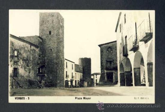Postales: Postal de VERGES: Pla&ccedil;a Major (Ed. Iberia num. 3) - Foto 1