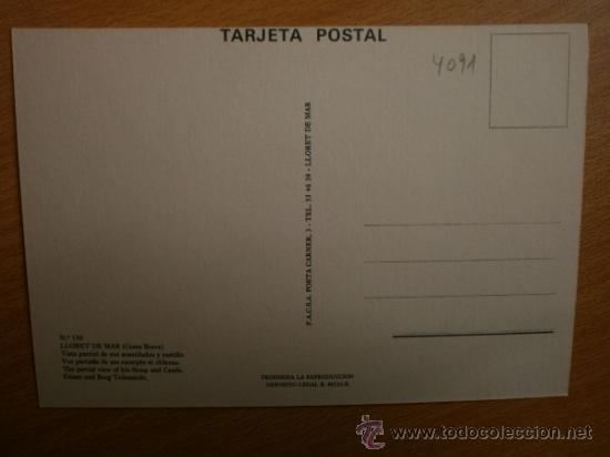 Postales: COSTA BRAVA. LLORET DE MAR. - Foto 2
