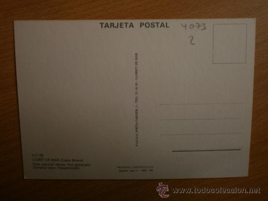 Postales: COSTA BRAVA. LLORET DE MAR. - Foto 2