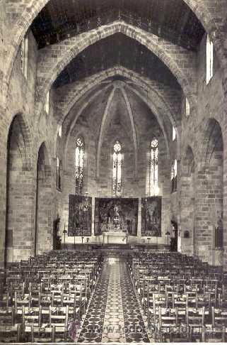 Postales: PALACIO DE PERALADA (GIRONA) - Iglesia del Carmen (b/n) - Foto 1