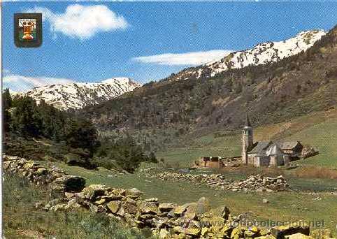 Postales: VALL D'ARAN - Santuari ntra. Sra. de Montgarri (circulada 1967)
