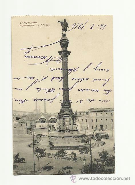 Postales: barcelona, monumento a colon. - Foto 1