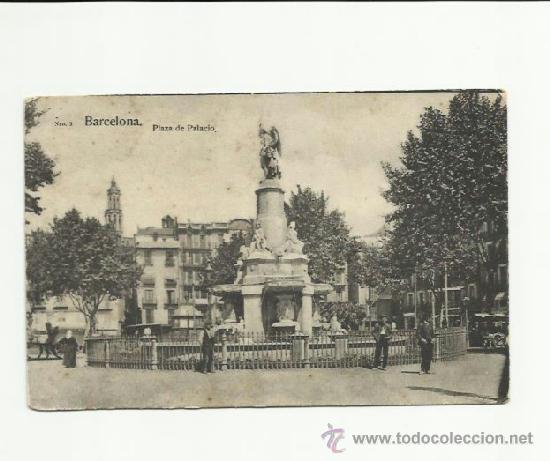 Postales: BARCELONA, PLAZA DE PALACIO. - Foto 1