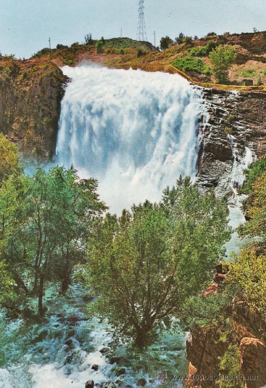 Postales: desag&uuml;e del embalse de san antonio - n&ordm; 5217 - garrabella - el pallars - circulada - a&ntilde;o 1967 - x