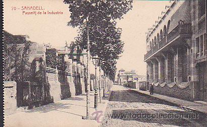 Postales: POSTAL SABADELL PASSEIG DE LA INDUSTRIA - Foto 1