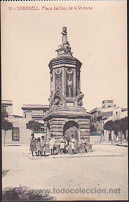 Postales: POSTAL SABADELL PLA&Ccedil;A DEL DUC DE LA VICTORIA - Foto 1