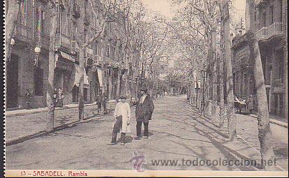 Postales: POSTAL SABADELL RAMBLA - Foto 1