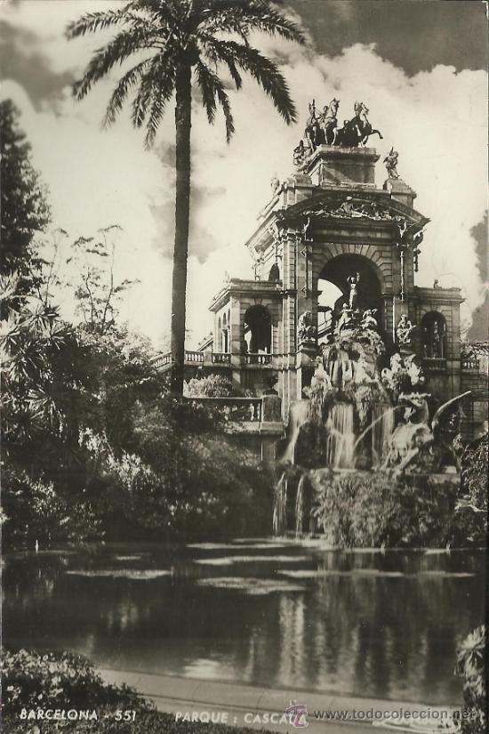 Postales: BARCELONA PARQUE CASCADA SIN ESCRIBIR - Foto 1