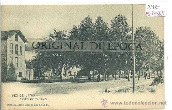 Postales: (PS-34565)POSTAL DE SEO DE URGEL-JOSE CLAVEROL.PASEO DE TETUAN